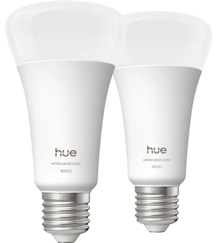 Philips Hue A67 White and Color 1600lm E27 Duo Pack