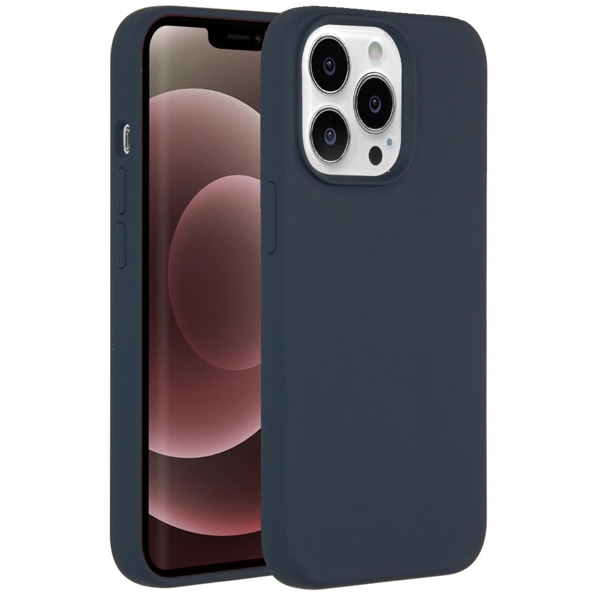 Accezz Liquid Silicone voor Apple iPhone 13 Pro Max Telefoonhoesje Blauw
