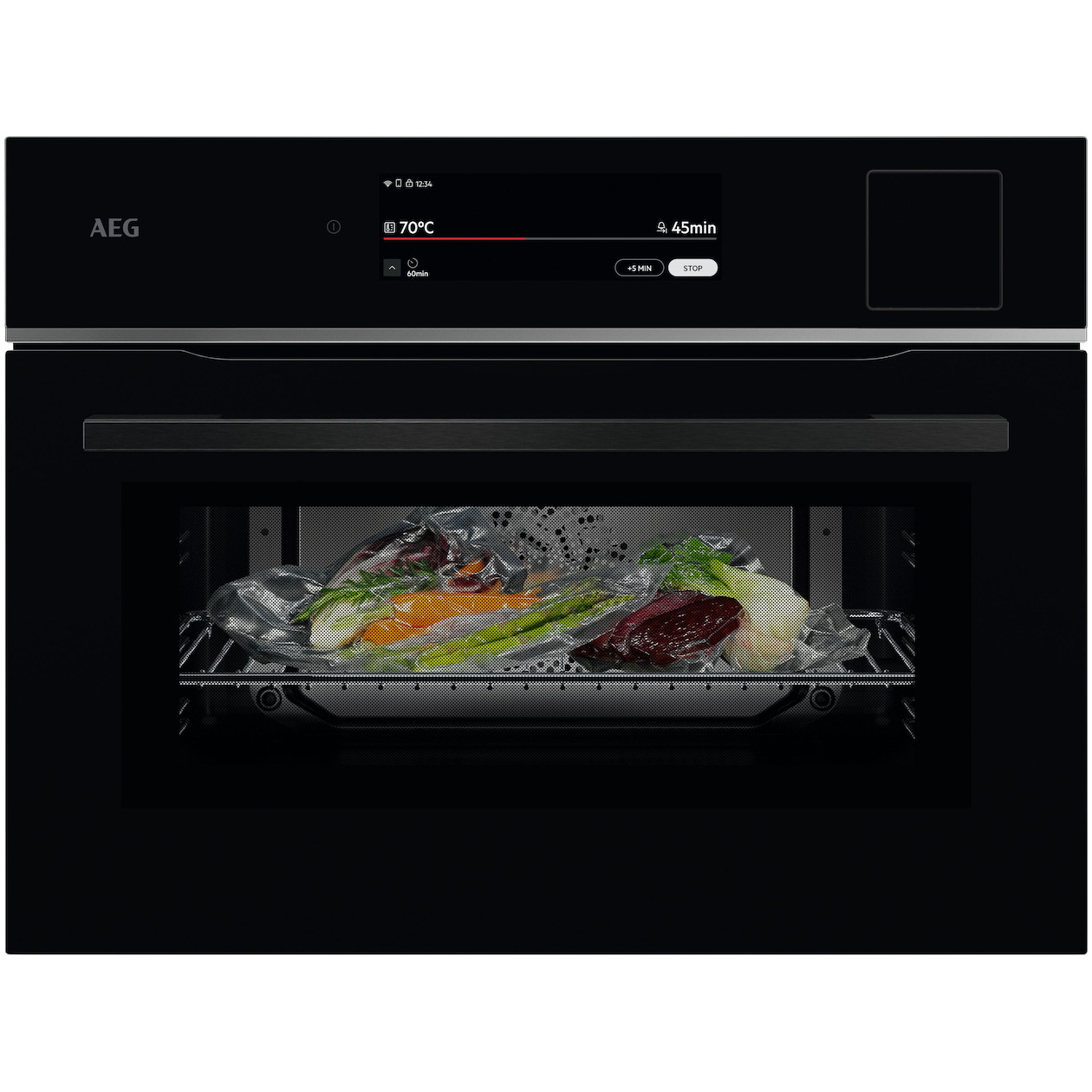 AEG TP9SK821B Inbouw combi stoomoven Zwart