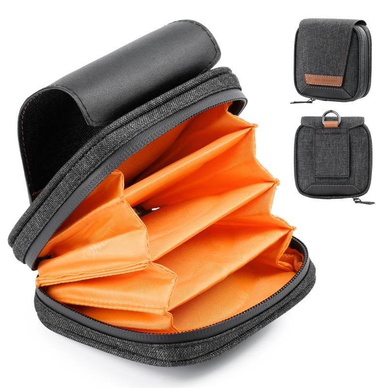 K&F Concept filter tas luxe voor 4 ronde filters - Compacte opbergoplossing voor fotografiefilters