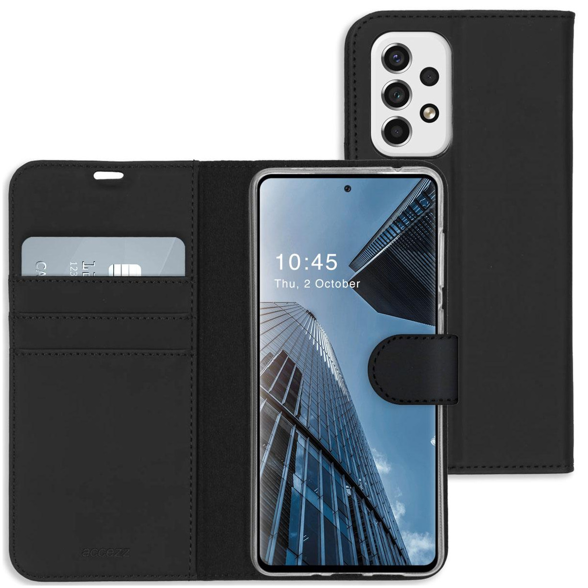 Accezz Wallet Case voor Samsung Galaxy A53 Telefoonhoesje Zwart