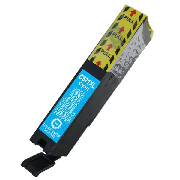 Huismerk Canon CLI-571C cartridge cyaan