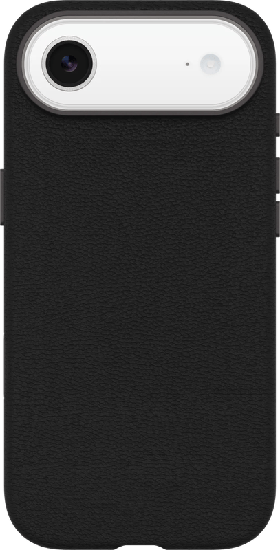 OtterBox Symmetry iPhone Air Back Cover met MagSafe Magneet Leer Zwart