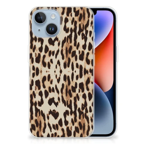 Apple iPhone 14 | Flexibel TPU Hoesje | Leopard