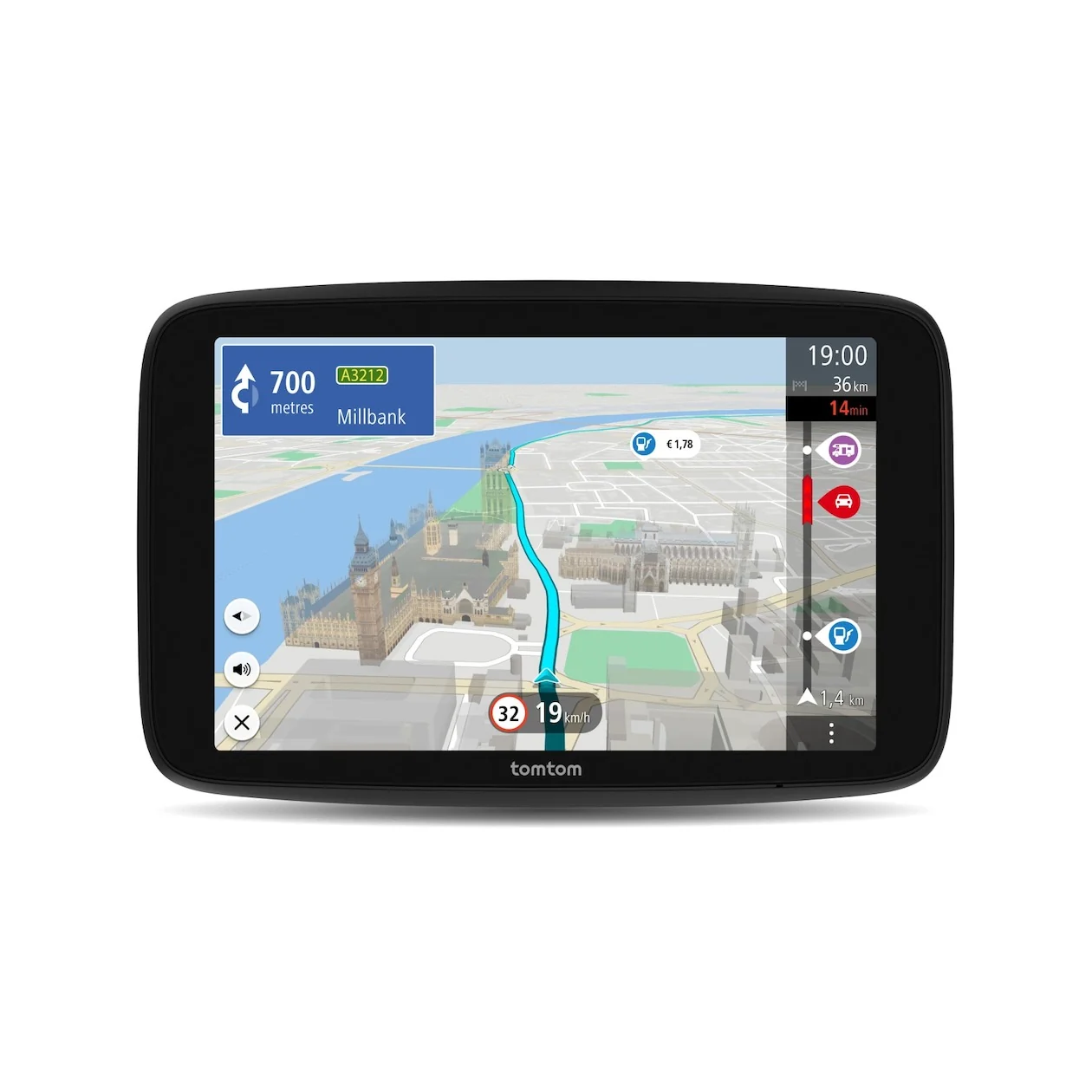 Tomtom GO Camper Max Wereld Premium Pack Autonavigatie Zwart