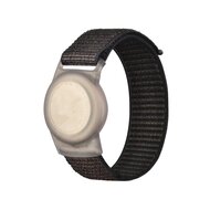 AirTag nylon loop bandje - S/M - Zwart - Geschikt voor kinderen