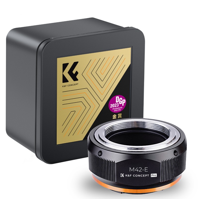 K&F Concept lensadapter M42 naar Sony E-mount (PRO) - hoogwaardige metalen adapter voor M42 schroefvatting lenzen op Sony Alpha camera's