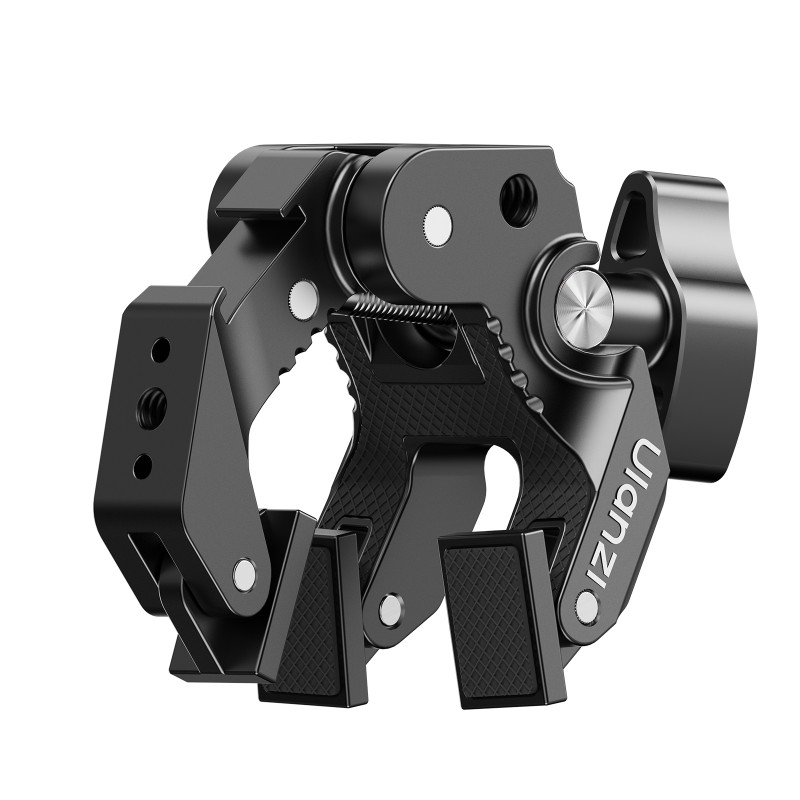 Ulanzi CO78 3-punts super clamp voor buis en plaat met 1/4" schroef en cold shoe-mount