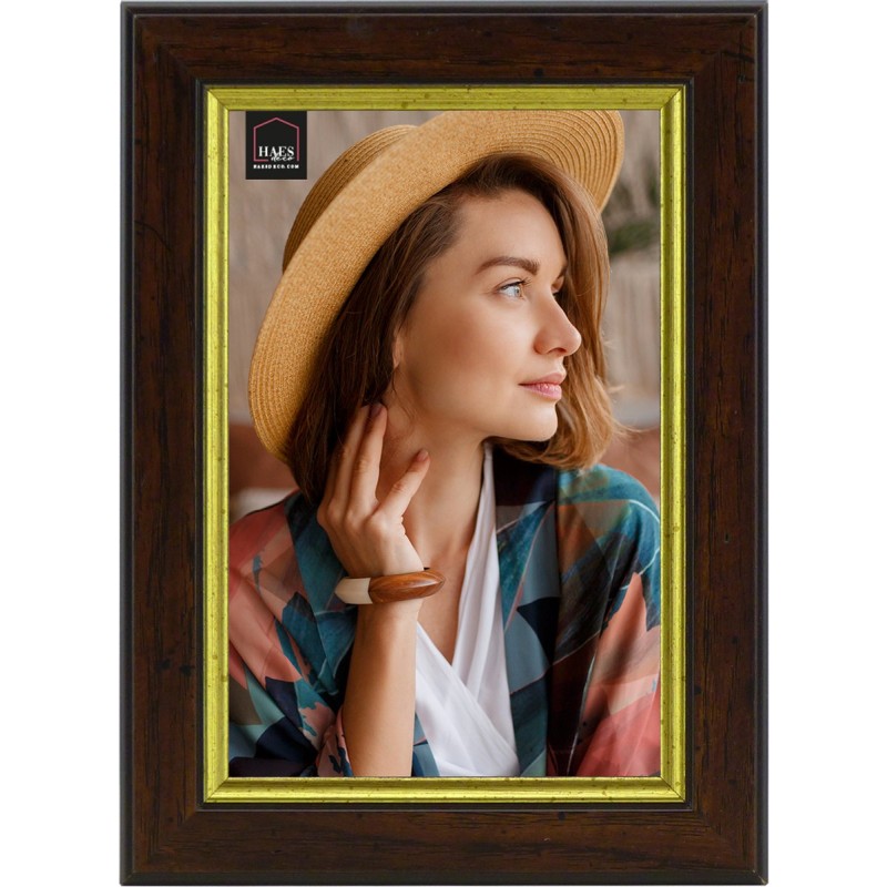 Haes Deco Houten fotolijst Bradford bruin voor 1 foto formaat 10x15 - SP15015
