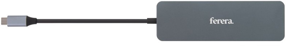 Ferera Docking Station - 13 in 1 USB-C Hub - 100W USB-C Power Delivery Poort - Universeel - USB Splitter - 4K UHD HDMI