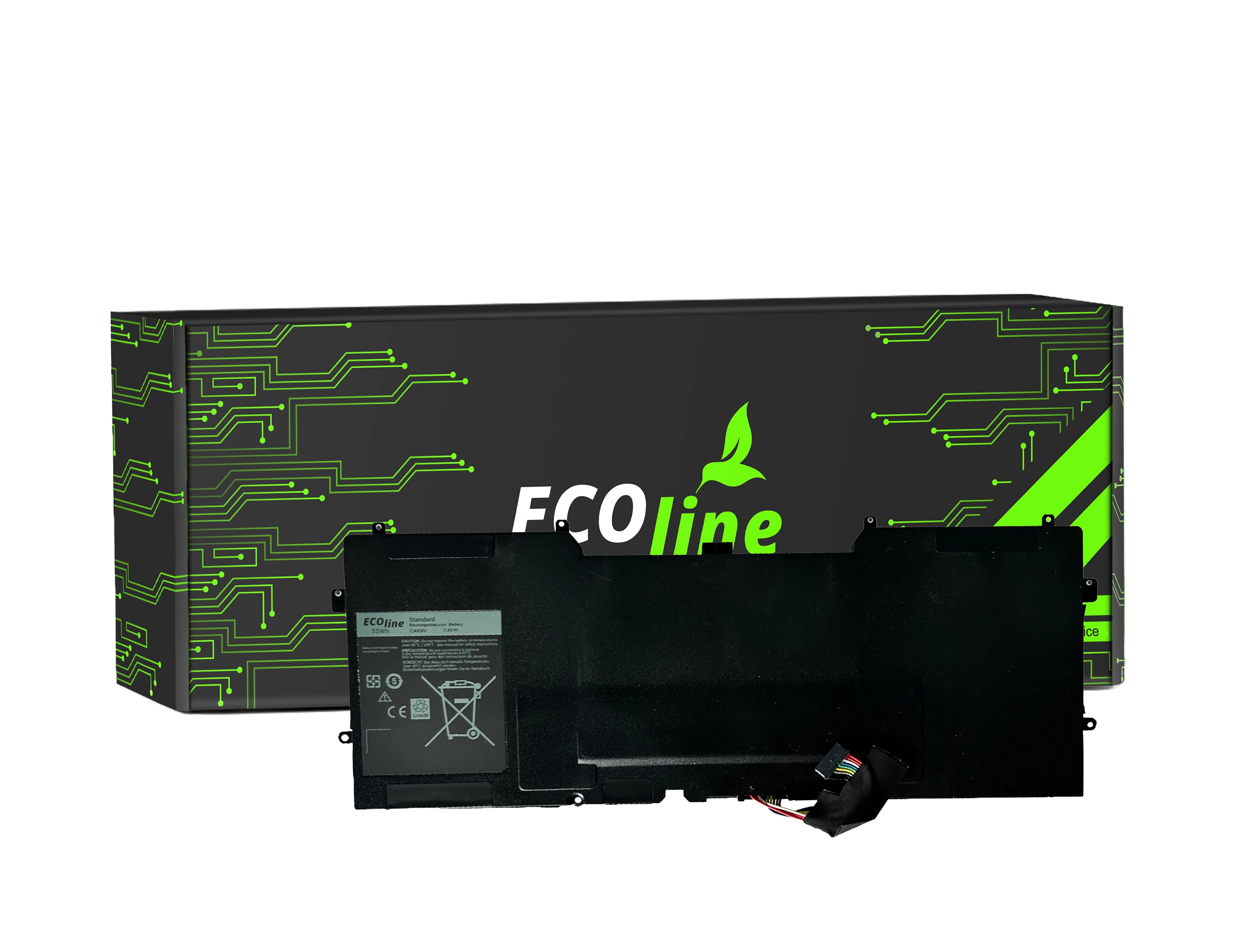 EcoLine - Y9N00 Batterij Compatibel Met De Dell XPS 13 9333 L321X L322X XPS 12 9Q23 9Q33 L221X / 7.4V 6300mAh