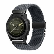 Braided nylon band met parachute sluiting - Grijs - Garmin Fenix 7X / 6X / 5X
