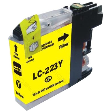 Huismerk Brother LC-223Y cartridge geel