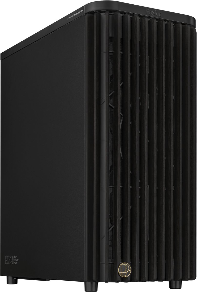 Asus PROART PA401 WOOD METAL PWM BLACK- Pc-behuizing - Midtowermodel - ATX - Zwart