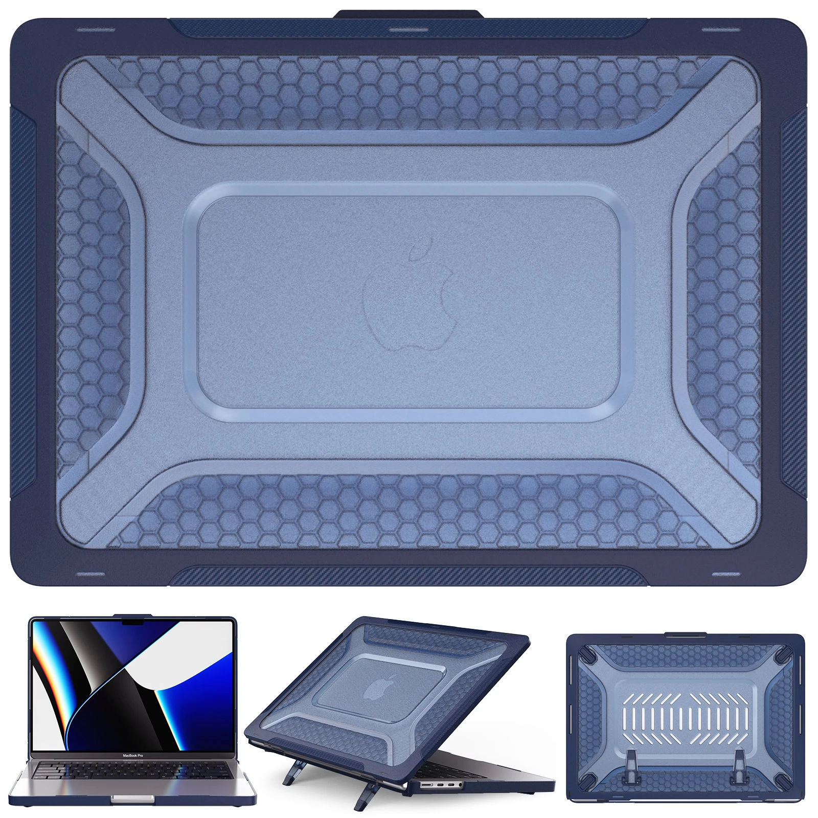 Turtle Shift Laptopcover Shield MacBook Pro 14 inch 2026 / 2025 / 2024 / 2023 / 2021 - Blauw