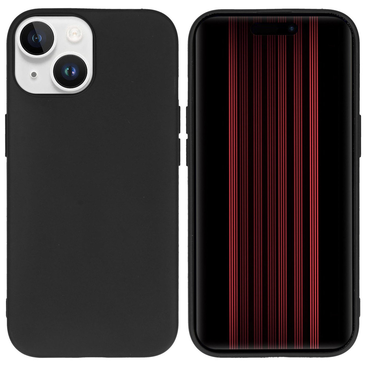 Accezz Color Backcover iPhone 15 Telefoonhoesje Zwart