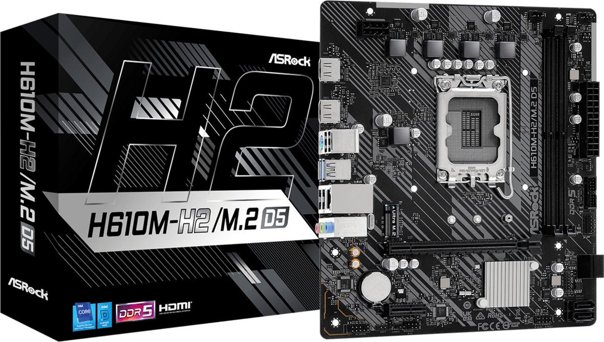 Asrock Moederbord Voor Intel 12E En 13E Generatie Ddr4 M2 Usb3 Pcie4 S1700