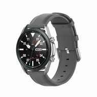 Classic leren bandje - Grijs - Xiaomi Mi Watch / Xiaomi Watch 2 / Xiaomi Watch S1 / S2 / S3 / S4 (47mm)