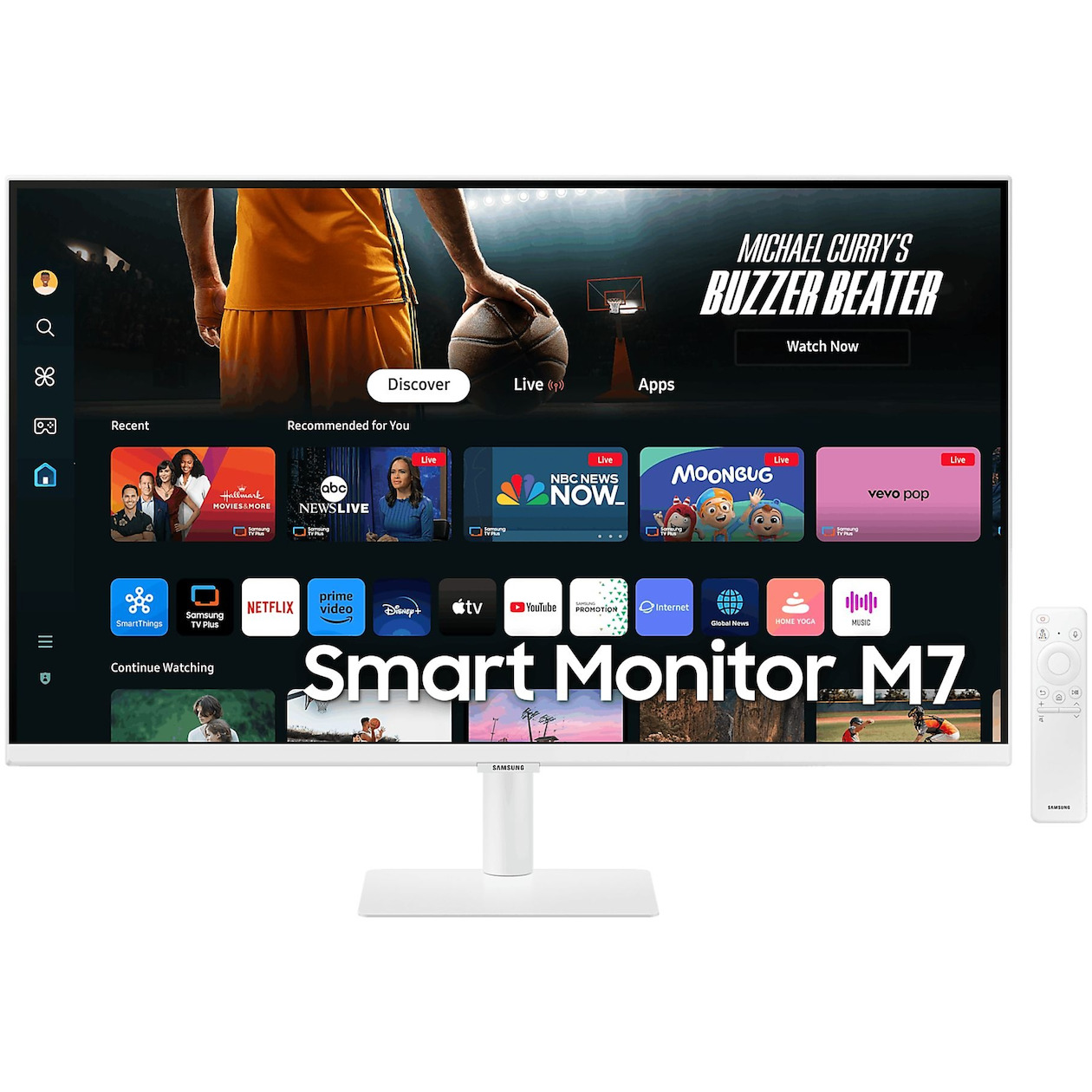 Samsung Smart Monitor M7 M70D UHD LS32DM703UUXEN Monitor Wit