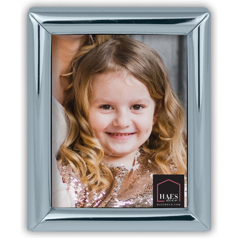 Haes Deco Verzilverde Fotolijst Como voor 1 pasfoto van 3,5x4,5 cm - VP12104
