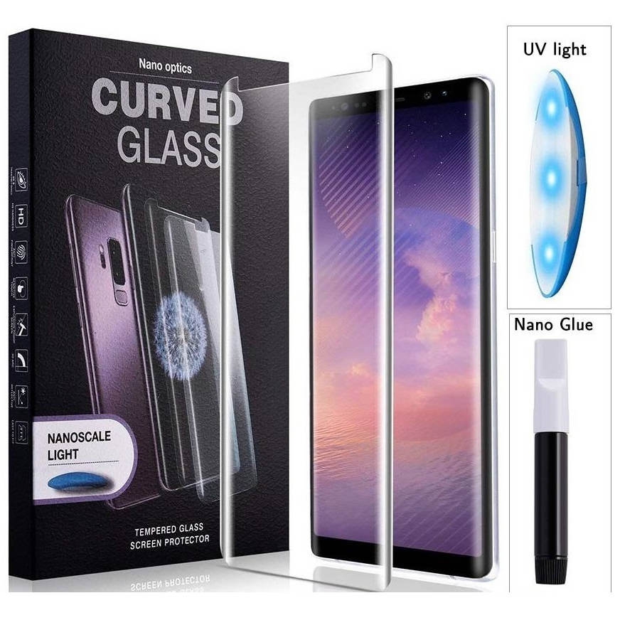 Galaxy S10+ 3D glas screen protector Nano Optics UV
