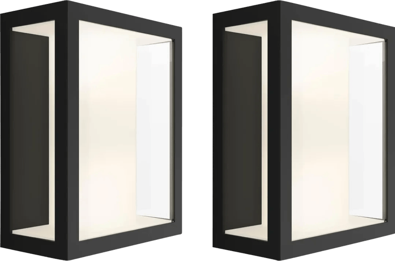Philips Hue Impress muurlamp White and Color zwart breed duo pack