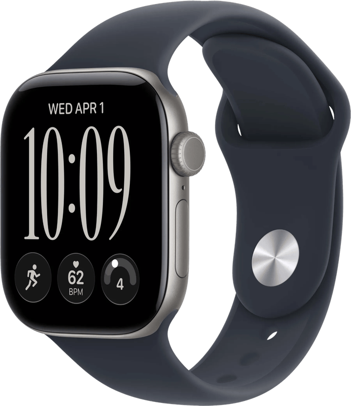 Apple Watch Series 12 Cellular 46mm Grijs Sportband S/M