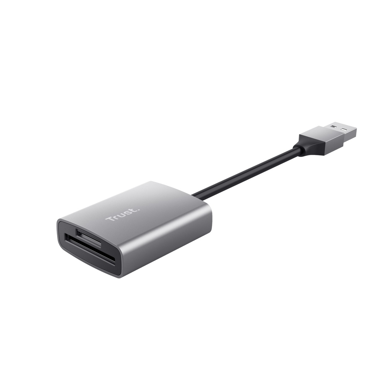 Trust Dalyx Fast Aluminium USB Cardreader Desktop accessoire Grijs