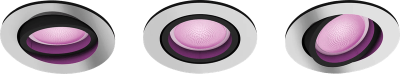 Philips Hue Centura inbouwspot White and Color - rond - Aluminium - 3-pack