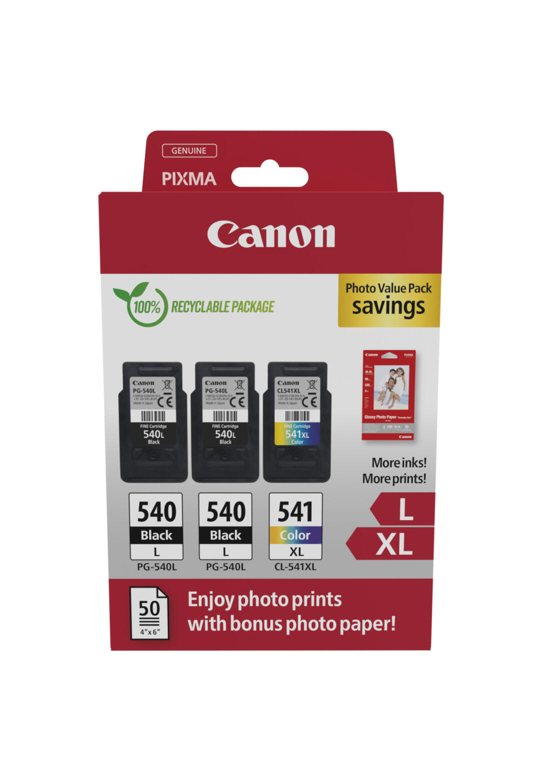 Canon PG-540 2x & CL541XL 1x multipack