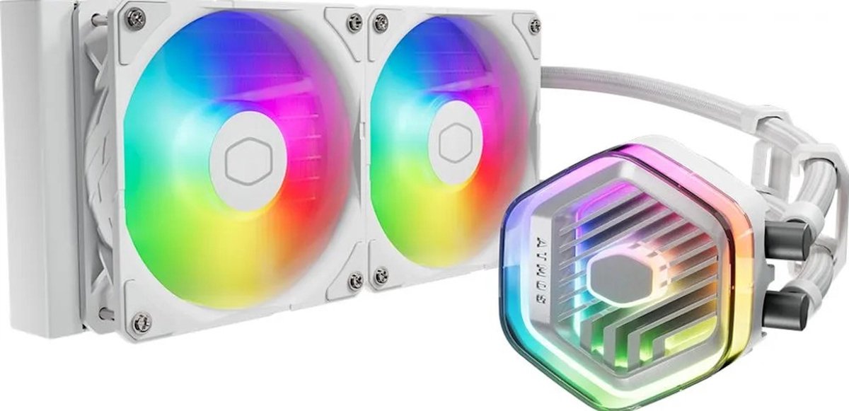 Cooler Master MasterLiquid 240 Atmos waterkoeler - Wit - LGA1700, LGA1200, LGA115X, AM4, AM5