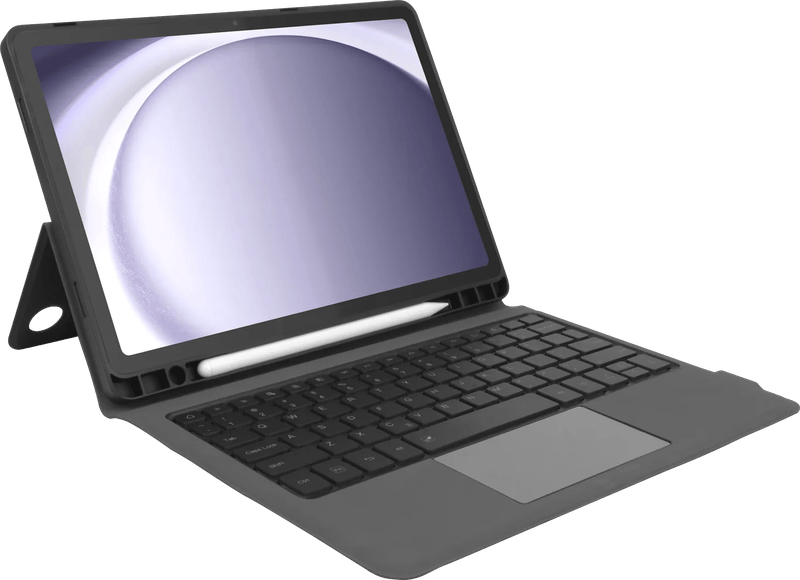 BlueBuilt Samsung Galaxy Tab A9 Plus Toetsenbord Hoes QWERTY Zwart