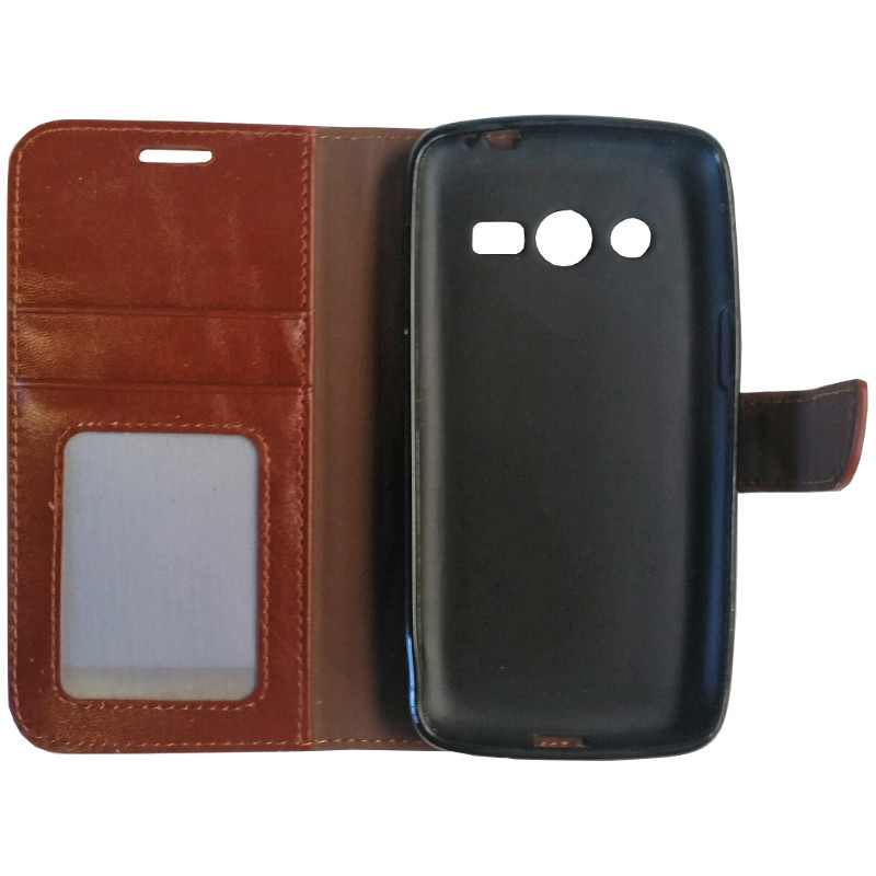 Galaxy Core 2 hoesje bruin