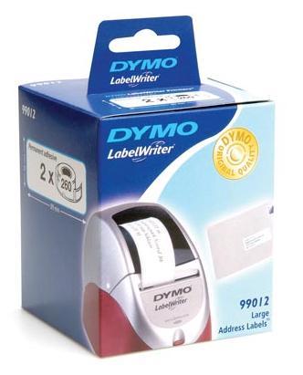 Dymo adresetiketten Breed 89x36mm 2 rollen