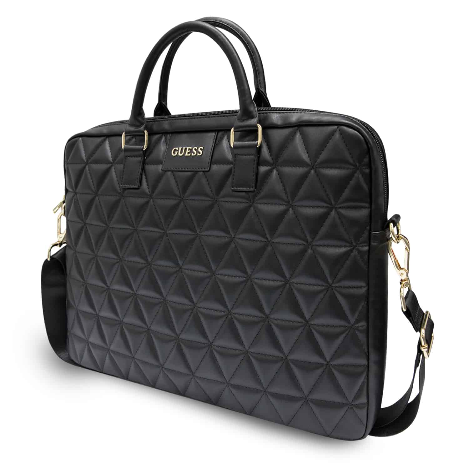 Guess Quilted Bag Geschikt voor Notebook 15" - Zwart