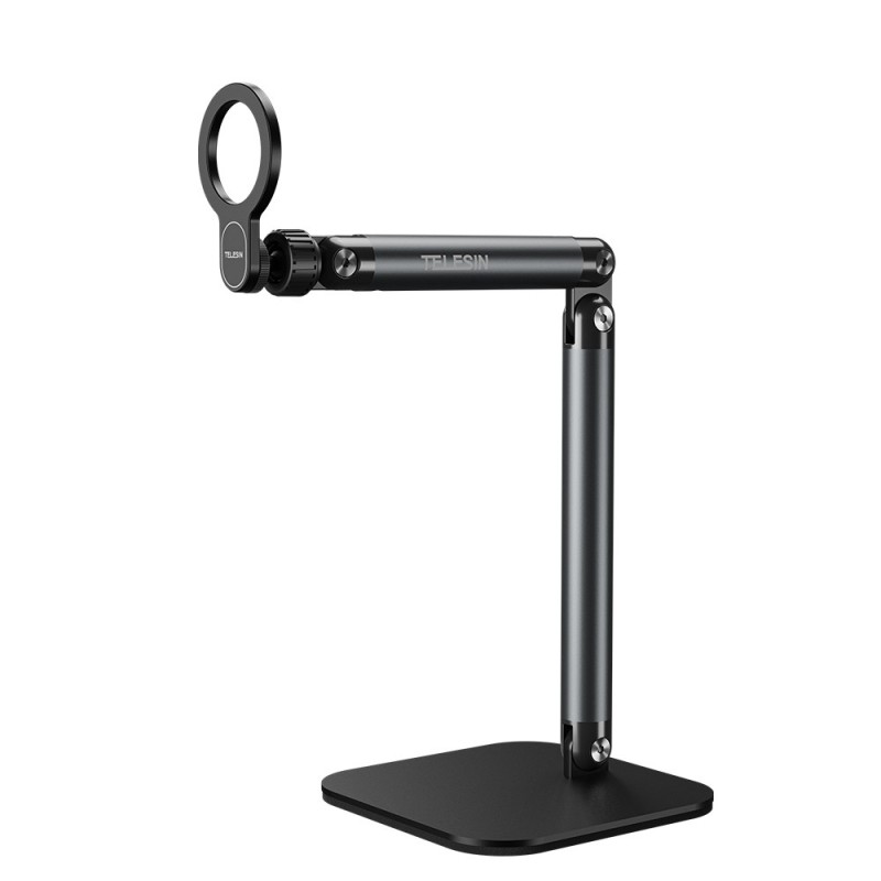 Telesin live streaming desktop stand met MagSafe voor stabiele smartphone opnames
