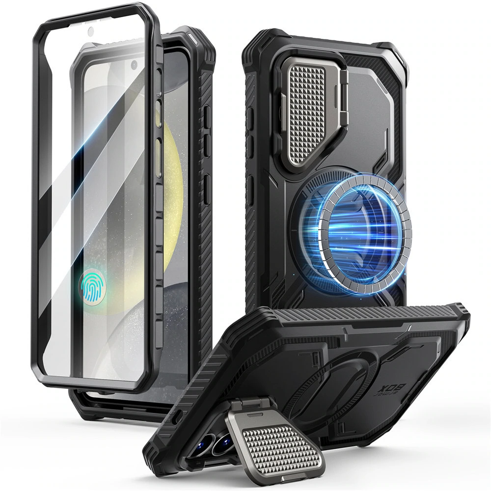 Armorbox Samsung Galaxy S25 hoesje met screen protector - Zwart