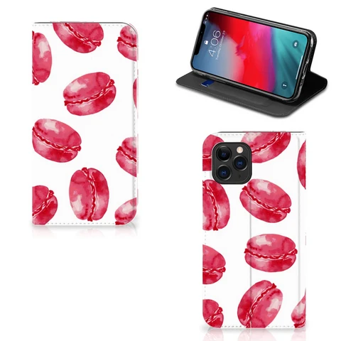 Apple iPhone 11 Pro | Flip Style Cover | Pink Macarons