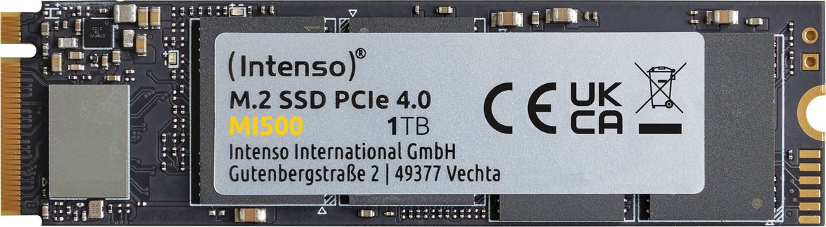 (Intenso) M.2 SSD PCIe 4.0 MI500 - Interne SSD - M.2 2280 - PCIe NVME - 1 TB - 5300 MB/s (3836460)