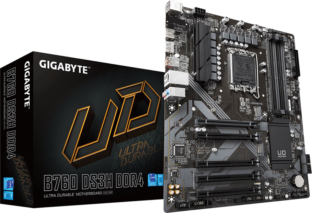 GIGABYTE – B760 DS3H – ATX moederbord – LGA 1700 – DDR4