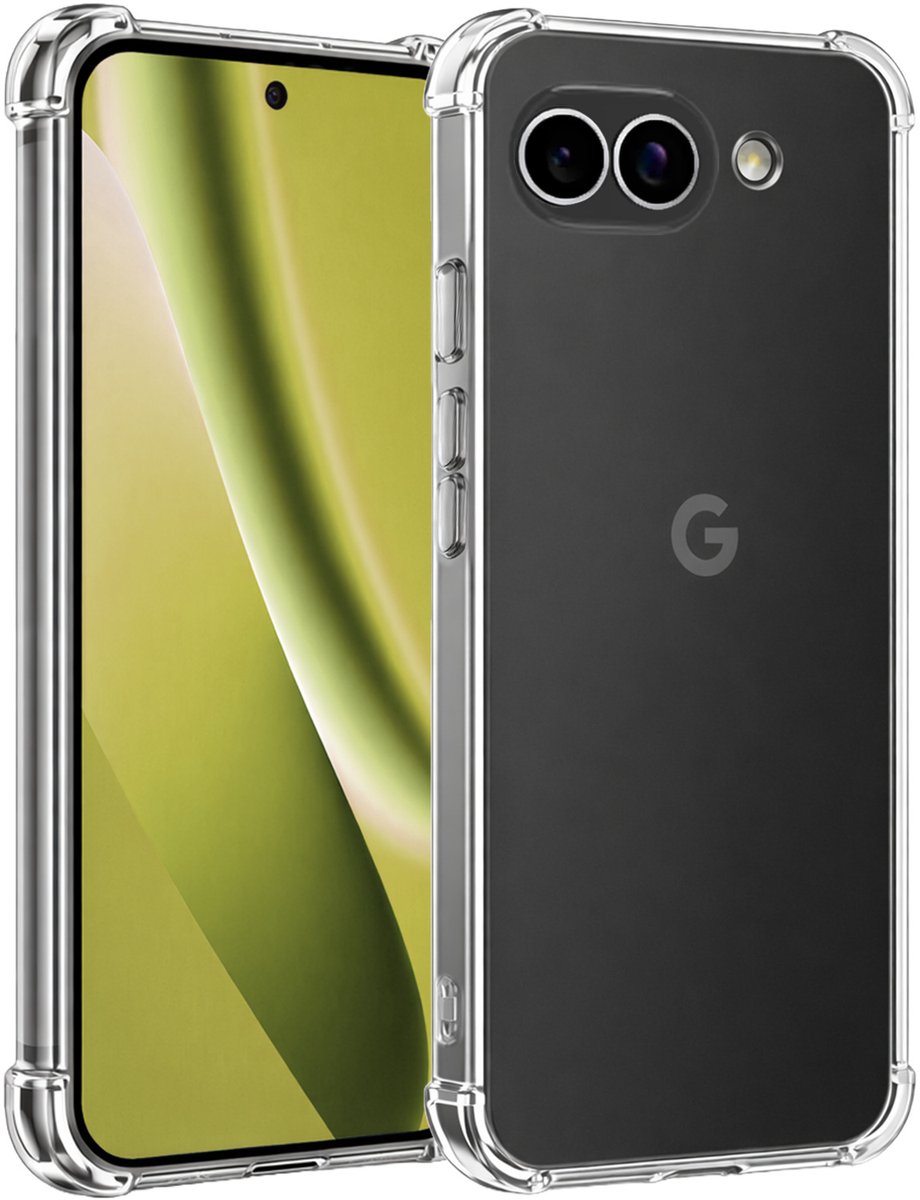 Hoesje - Geschikt voor Google Pixel 10a - Sterk & Shockproof - Siliconen Case - Back Cover - Telefoon Hoes Shock Proof - Telefoonhoesjes - Transparant