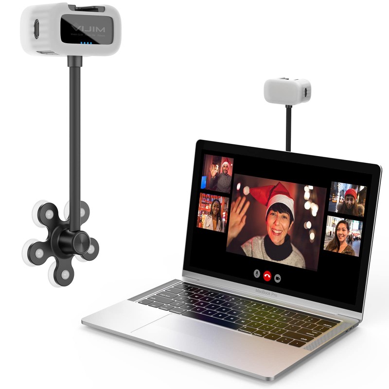 VIJIM CL12 Mini-videolamp met zuignap voor videobellen