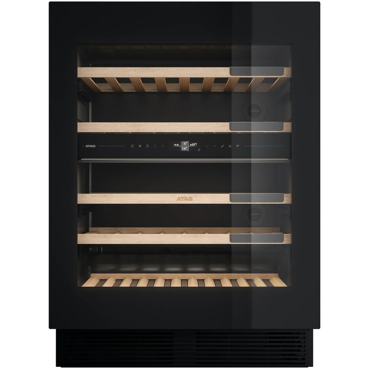Atag KU8571K2C Inbouw wijnkoelkast Zwart