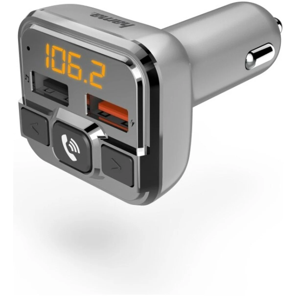 Hama FM-transmitter met Bluetooth- en handsfree-functie Audio accessoire Zilver