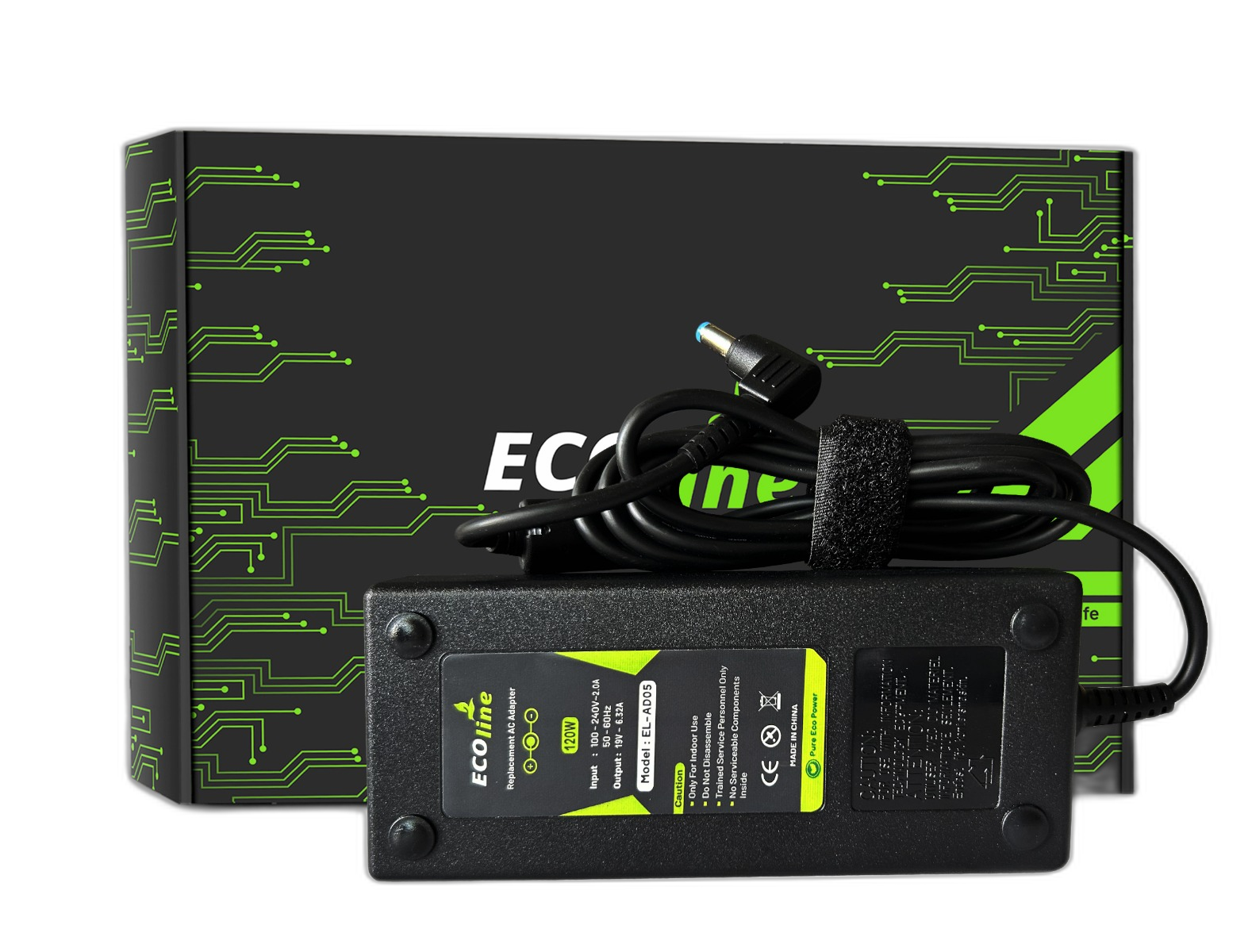 EcoLine - Oplader / AC Adapter - Compatibel Met De Acer Aspire 7552G 7745G 7750G V3-771G V3-772G - 19.5V 6.32A 120W