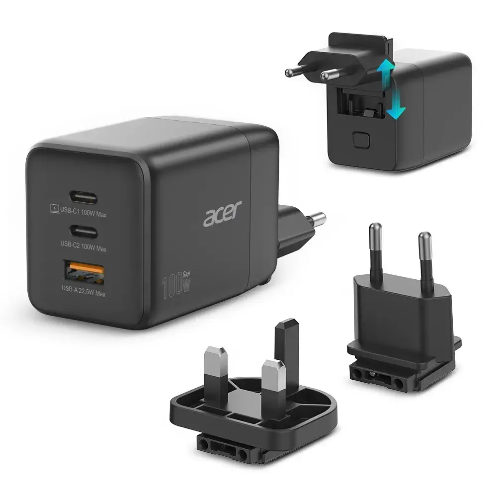 Acer 100W 2x USB-C GaN oplader