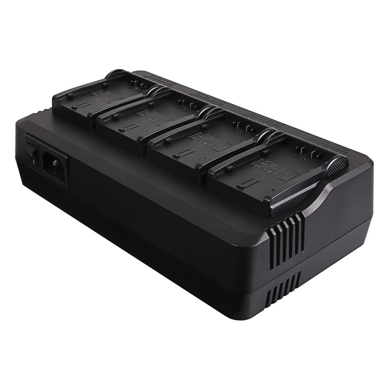 Professionele oplader voor 4 accu's Panasonic VW-VBD29, VW-VBD58, VW-VBD78