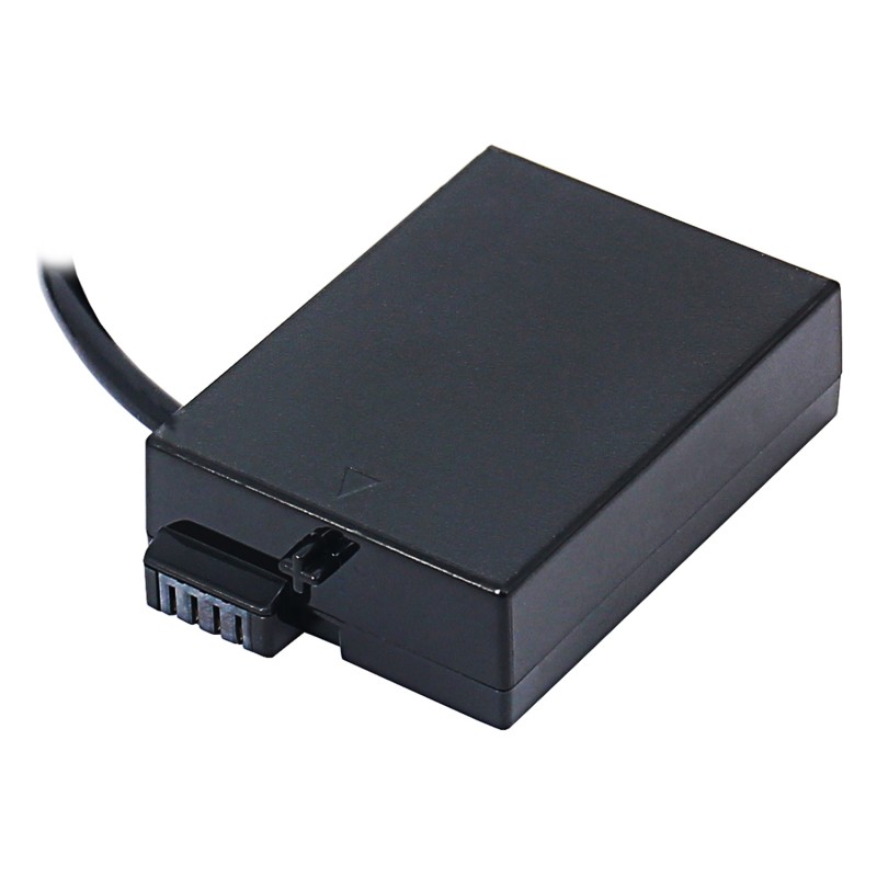 Dummy accu Canon LP-E8 met D-Tap aansluiting