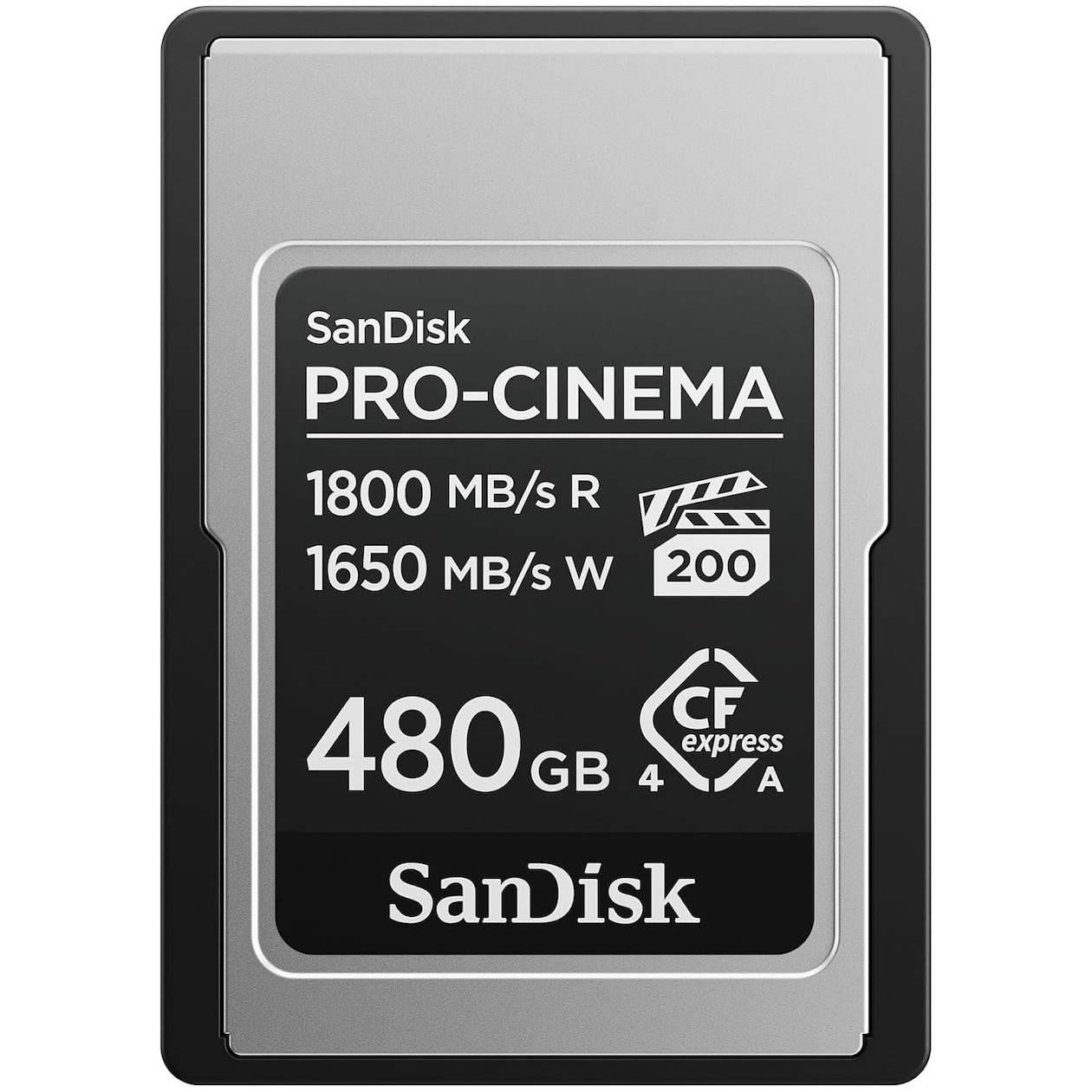 SanDisk CF Express Pro Cinema 480GB 1800 / 1650 mb/s type A Computer geheugen