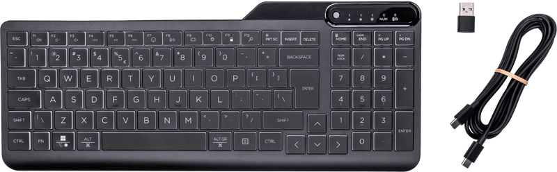 HP 400 Backlit Toetsenbord met Kabel Qwerty